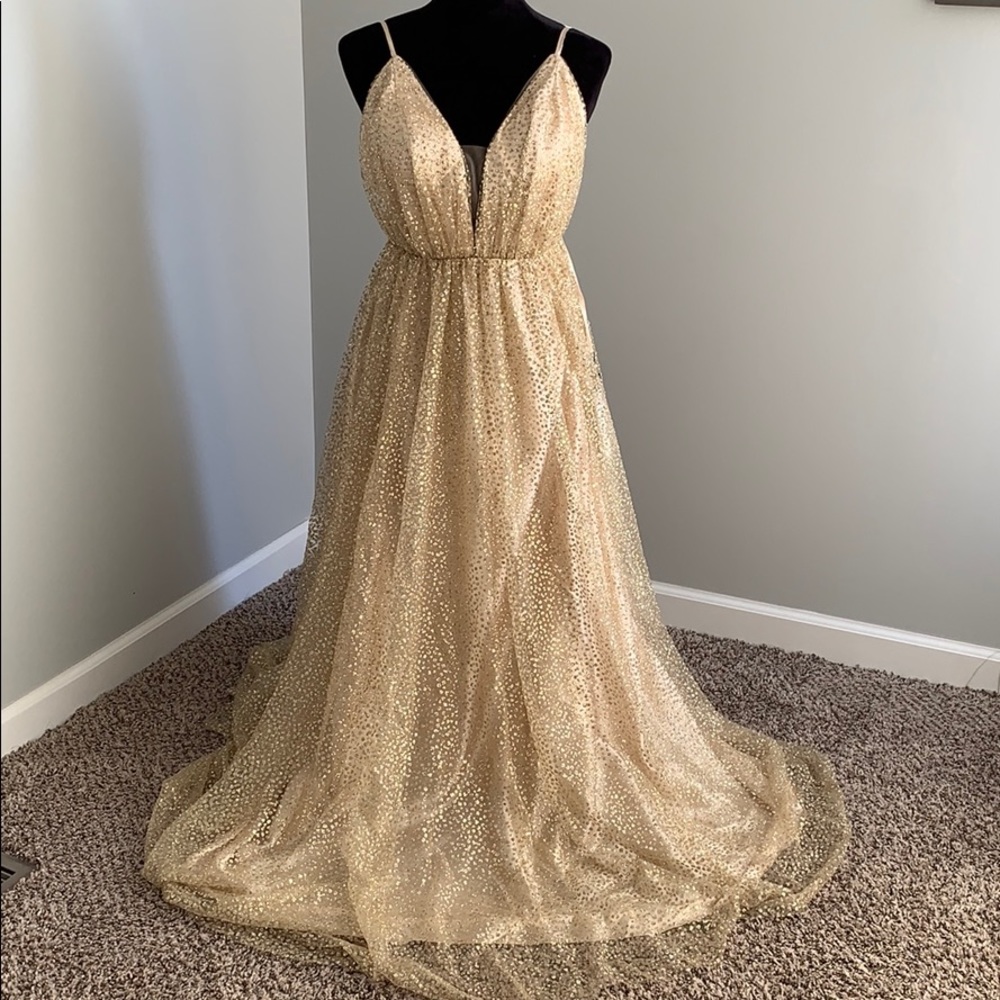 NWT’s Gold Glitter Dress